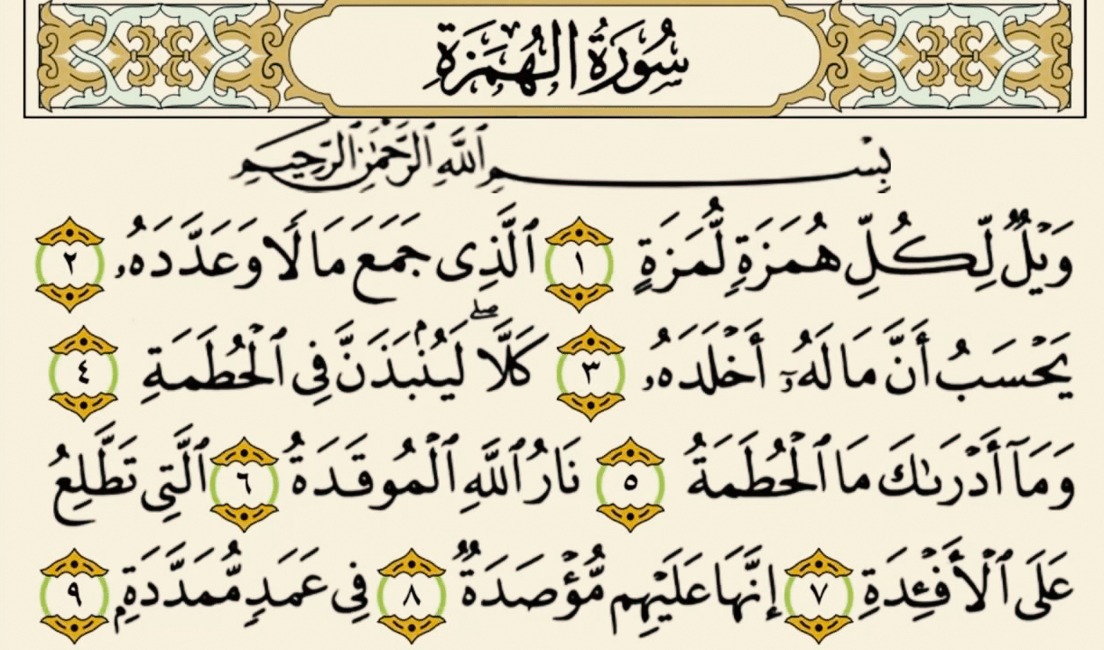 Surah Al Humaza Transliteration